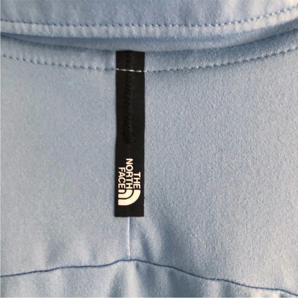The North Face Mens Polo Shirt Dune Sky Short Sleeve Steel Blue Large